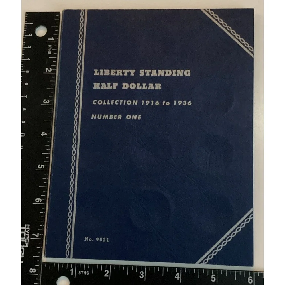 Whitman Coin Folder Liberty Standing Half Dollar 1916-1936 Blue New No. 9021